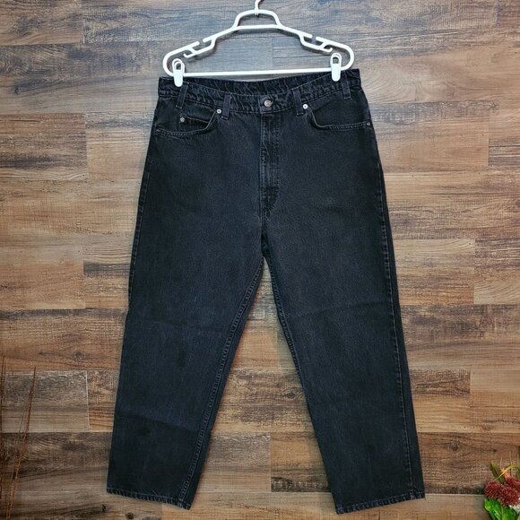 Vtg Levi's Jeans 38x29 Measures 36x28 Relaxed Fit Straight USA White Tab 90's - Picture 2 of 11